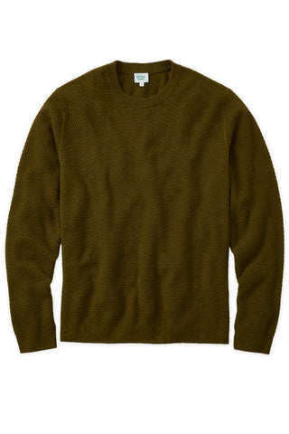 Oak Diamond Weave Cashmere Blend Crewneck