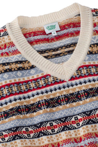 Fair Isle V-Neck Sweater