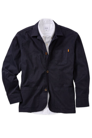 Navy Brushed Overshirt