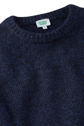 Moon Shadow Mohair and Wool Blend Crewneck Sweater