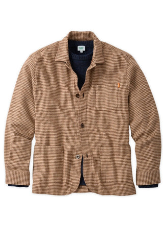 Brown Houndstooth Chore Coat