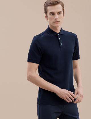 Handvaerk Pima Cotton Polo - Navy