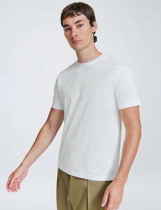 Handvaerk - Pima Cotton Classic Crewneck Tee - White