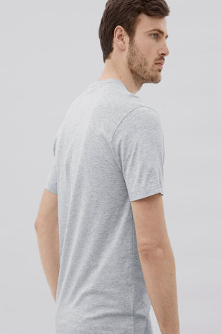Handvaerk - Pima Cotton Classic Crewneck Tee - Grey