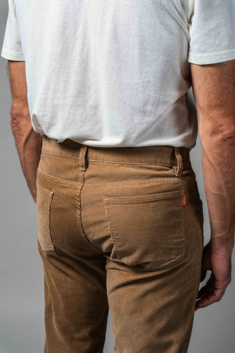 Athletic Straight Fit Japanese Corduroy 5-Pocket Pants In Golden Wheat