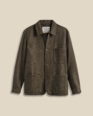 Portuguese Flannel - Labura Herringbone Wool - Brown