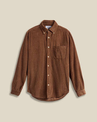 Portuguese Flannel - Lobo Button-Up Shirt in Brown