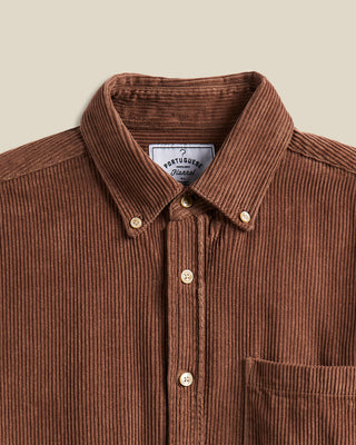 Portuguese Flannel - Lobo Button-Up Shirt in Brown