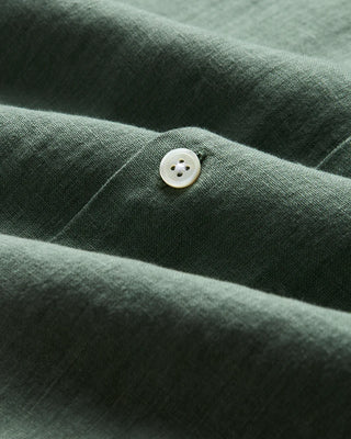 Portuguese Flannel - Dry Green Linen Camp Collar
