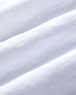 Portuguese Flannel - White Linen Camp Collar