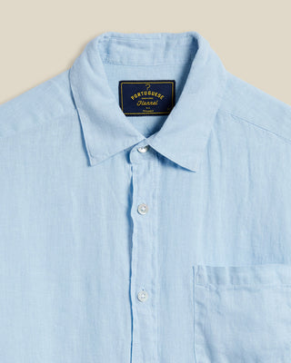 portguese flannel - sky blue linen
