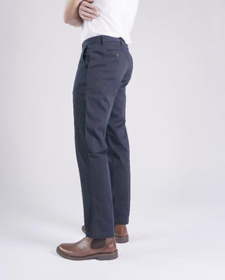 Japanese Twill Tab Front Chino in Navy