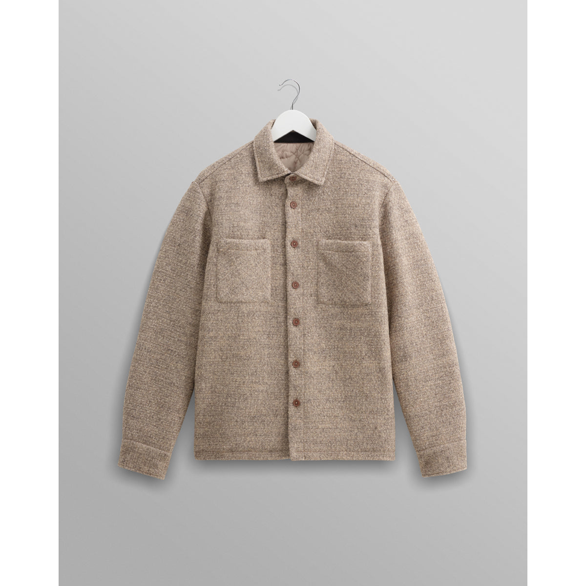 Wax London Bobble Wool Reversible Overshirt