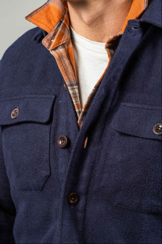 Heavy Navy Twill Overshirt
