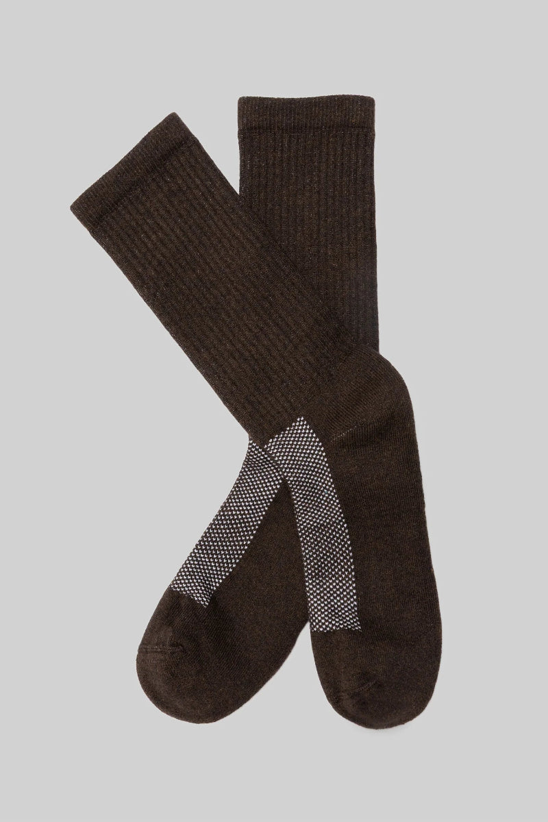 American trench - Brown Statement Crew Sock