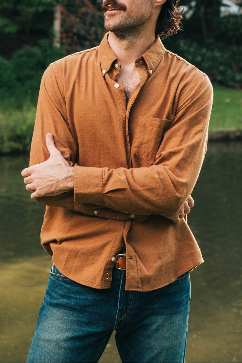 Tan Heritage Brushed Flannel