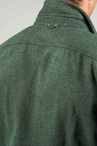 Moss & Black Brushed Twill Overshirt