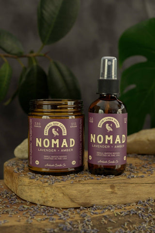 Nomad | Lavender + Amber Soy Candle: 7.5oz