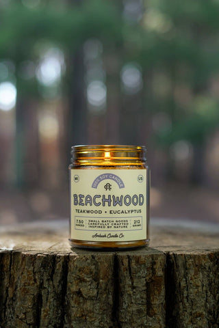 Beachwood | Teakwood + Eucalyptus Soy Candle: 12.5oz