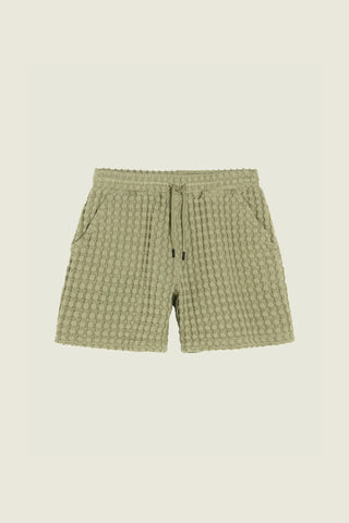 OAS Dust Green Waffle Shorts