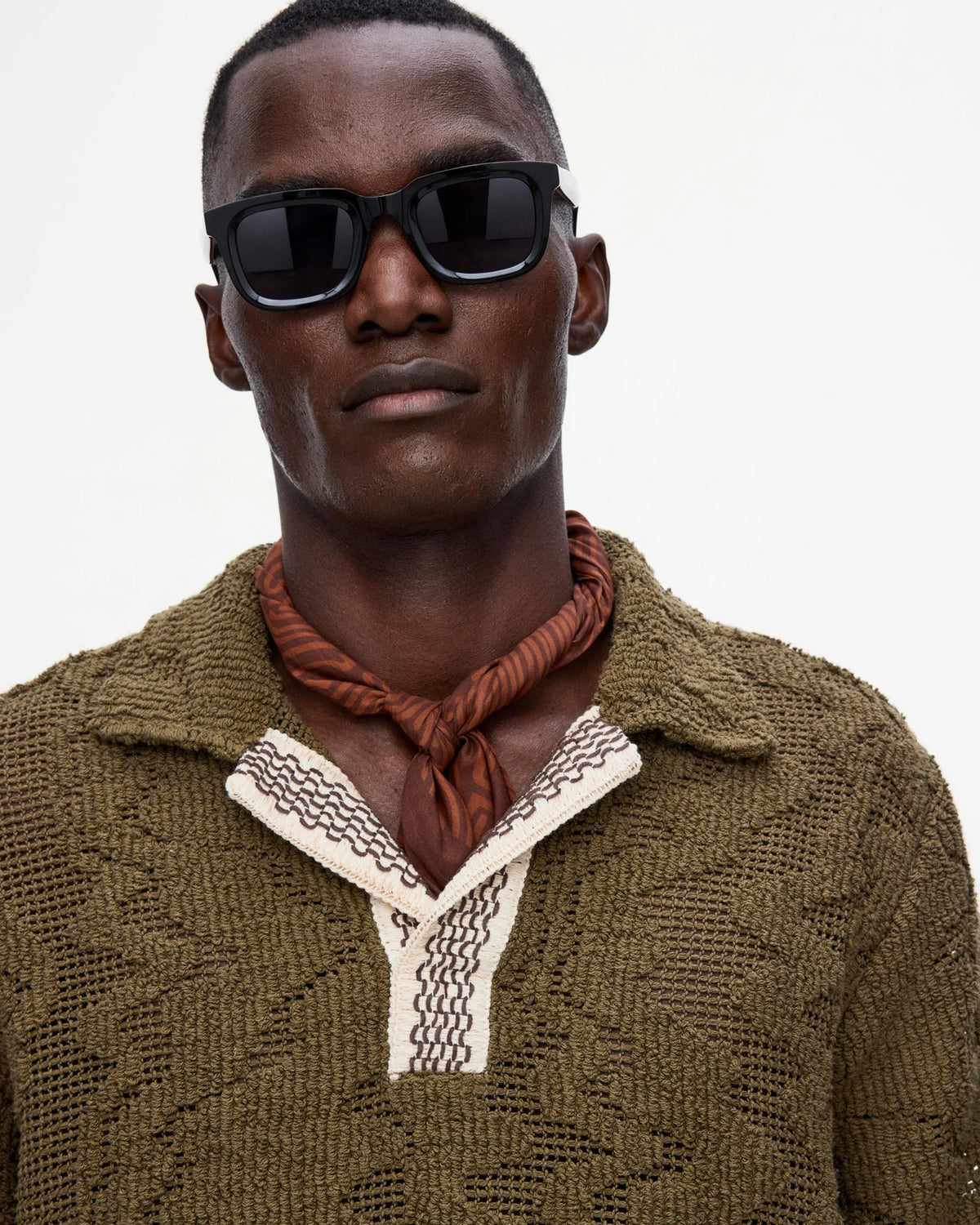 Oas - Pine Verve Palmer Crochet Shirt