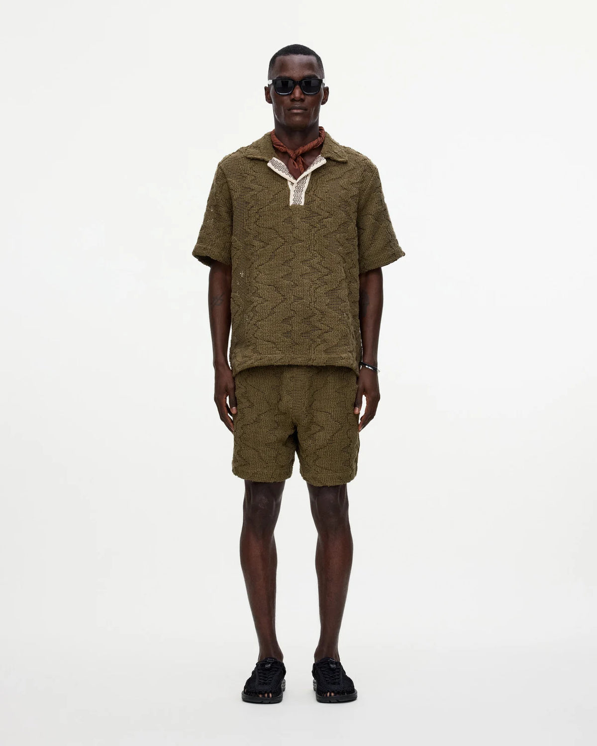 Oas - Pine Verve Palmer Crochet Shirt