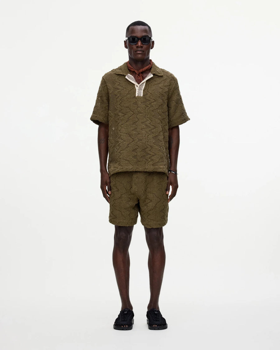 Oas - Pine Verve Palmer Crochet Shirt