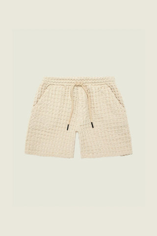 Oas - Ecru Porto Waffle Shorts 52 USD