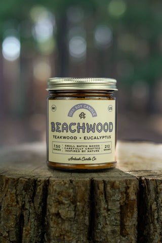 Beachwood | Teakwood + Eucalyptus Soy Candle: 12.5oz