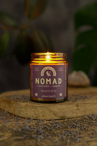 Nomad | Lavender + Amber Soy Candle: 7.5oz