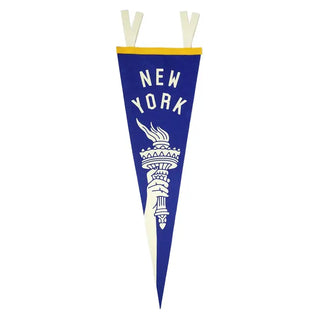 New York Torch Pennant • United By Blue X True Hand Society X Oxford Pennant Original