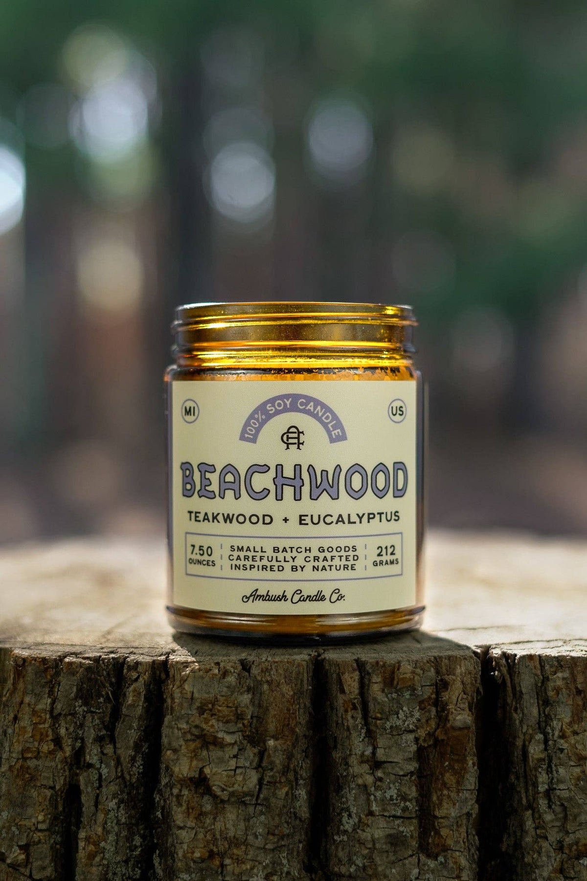 Beachwood | Teakwood + Eucalyptus Soy Candle: 12.5oz