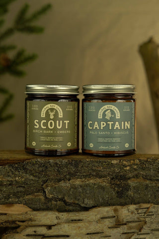 Captain | Palo Santo + Hibiscus Soy Candle: 12.5oz