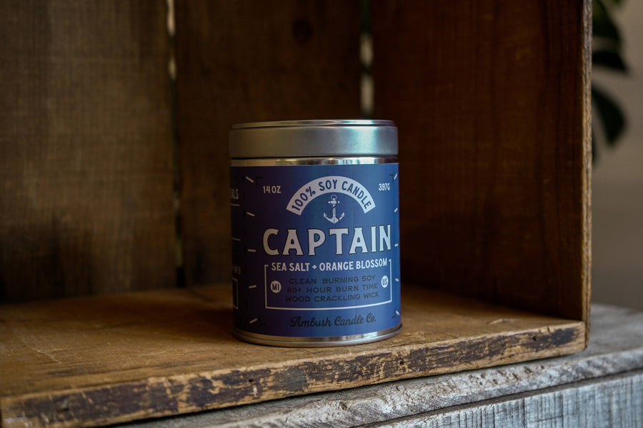 Captain | Sea Salt + Orange Blossom 14oz Soy Candle