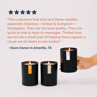 Desert + Agave - Matte Black Tumbler Soy Candle