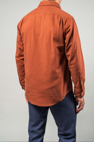 Clay Brushed Cotton Overshirt