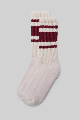 American Trench - Burgundy Mono Stripe Cashmere