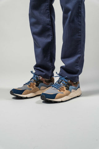 Flower Mountain - Yamano 3 Sneaker Navy - Light Brown