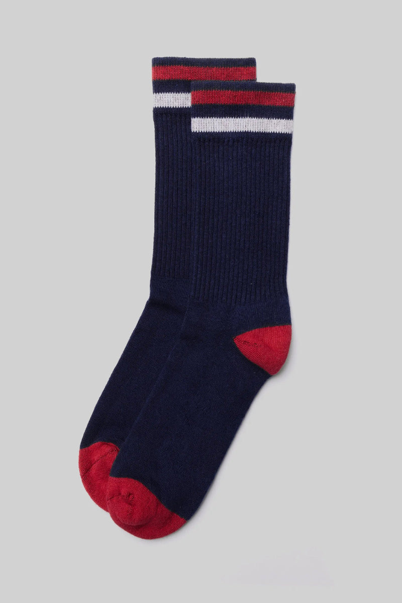 American Trench - Navy Kennedy Crew Sock