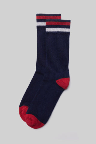 American Trench - Navy Kennedy Crew Sock