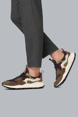 Flower Mountain Sneaker- Brown and Navy