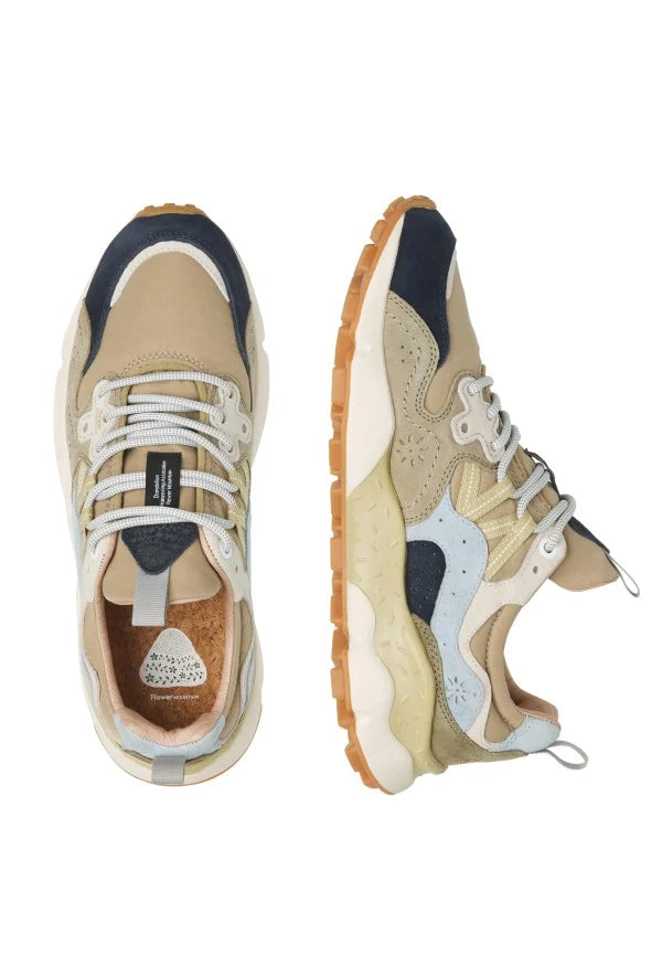 Flower Mountain Sneaker- Navy and Army Green