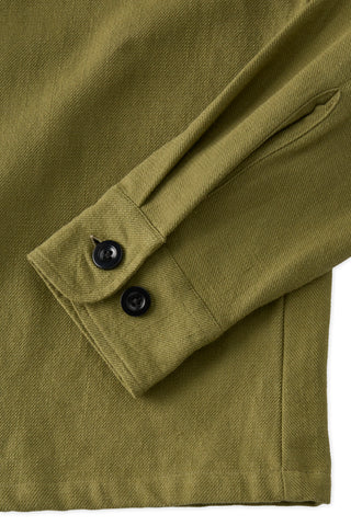 Olive Linen Overshirt