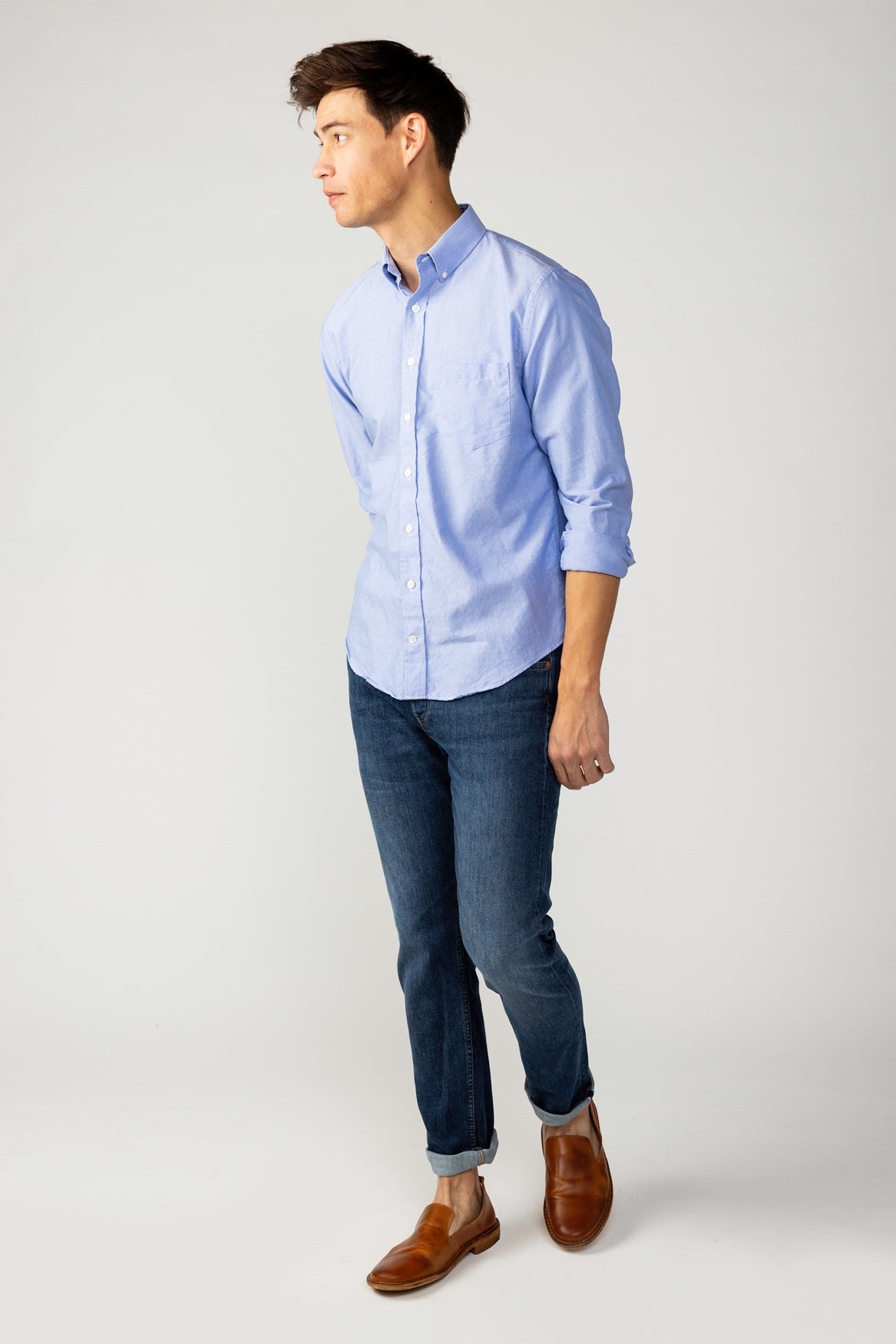 Classic Blue Oxford Dress Shirt S - Elk Head Clothing - Male Classic Blue Oxford Dress Shirt S - Elk Head Clothing - Male