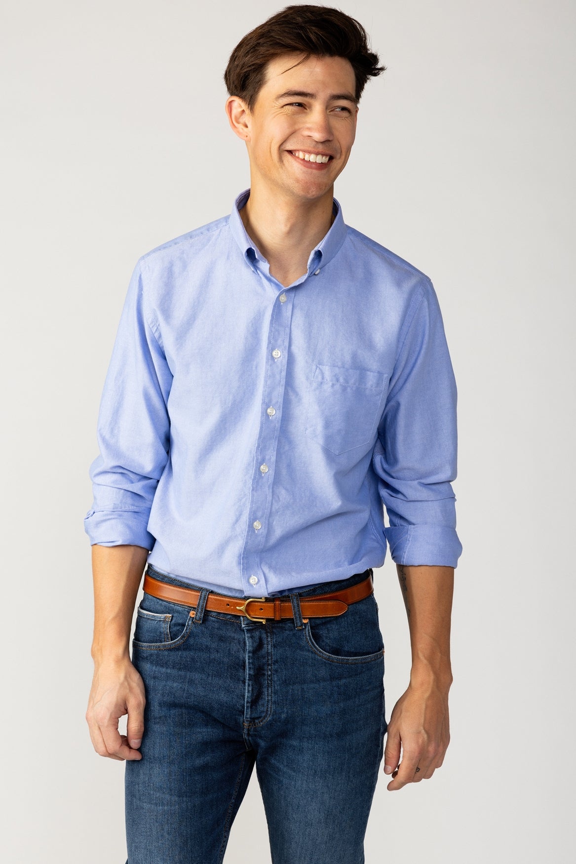 Classic Blue Oxford Dress Shirt S - Elk Head Clothing - male Classic Blue Oxford Dress Shirt S - Elk Head Clothing - male