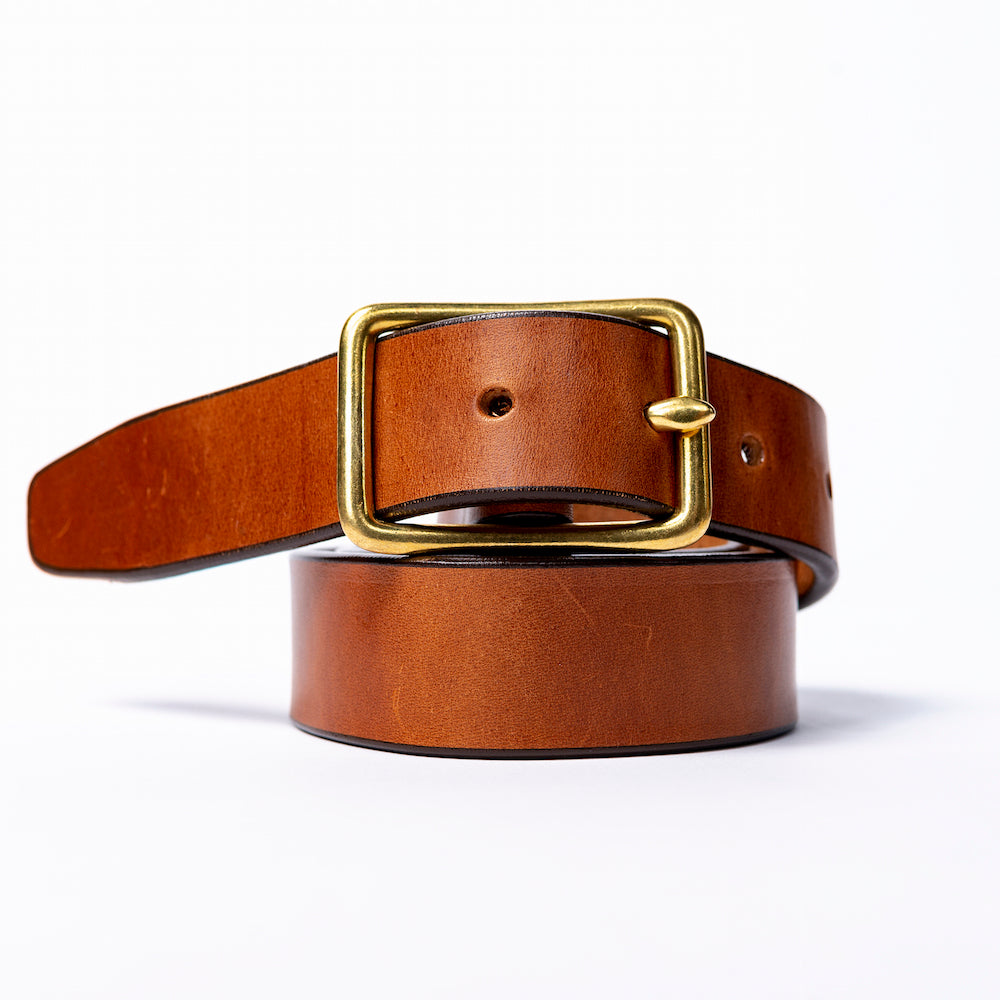 Standard Brass Harness Leather Belt