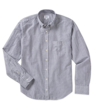 Thin Stripe Italian Cotton Linen Shirt