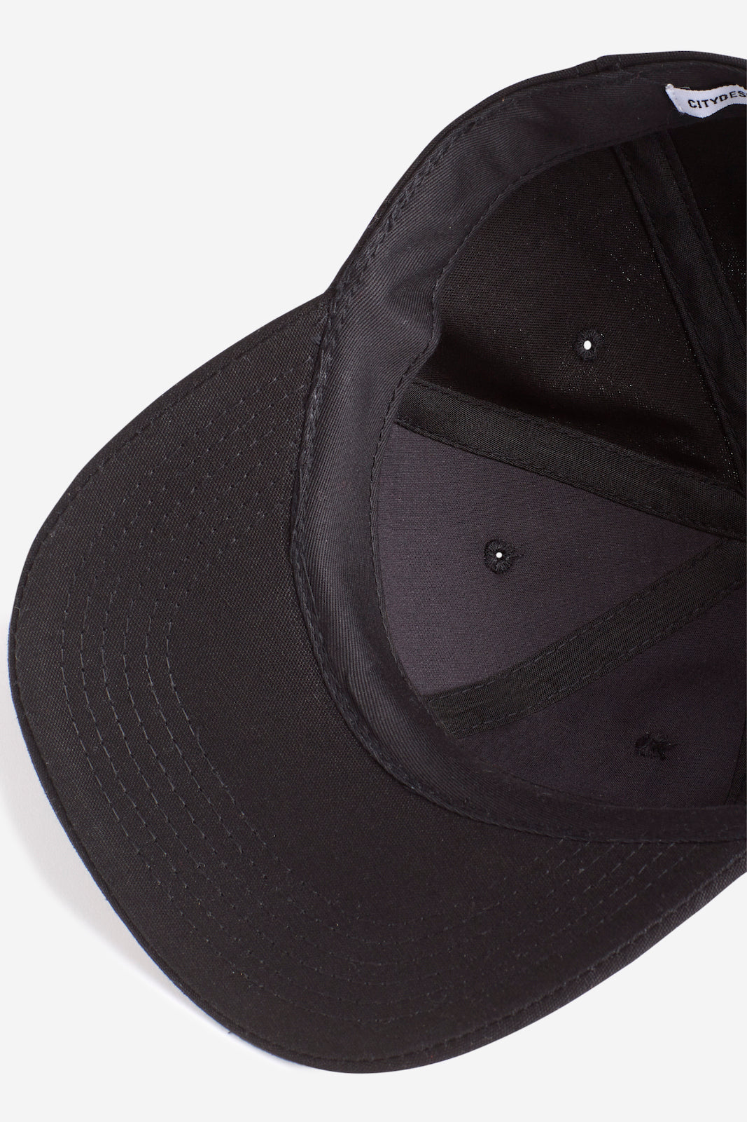 Black Twill 'NY' Field Cap