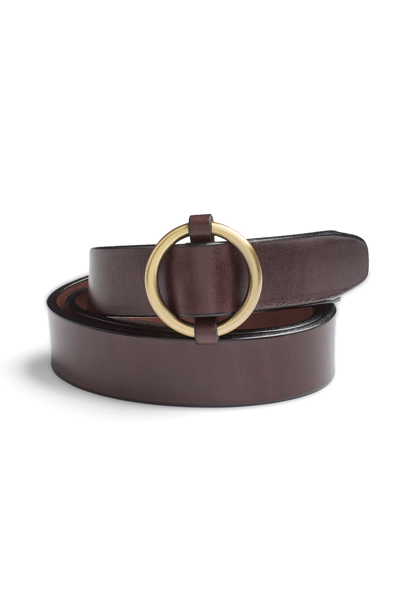 Dark Brown Ring Belt – Elk Head Clothing