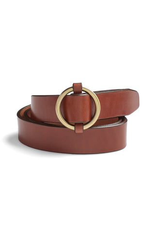 English Tan Ring Belt